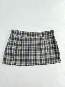 00’s Purple plaid micro skirt | Size 6