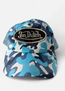 Accessories: 00’s Von Dutch blue camo cap