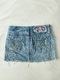 00’s Embroidered denim mini skirt | Size 8