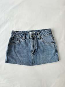 Skirts: Guess denim mini skirt | Size 6
