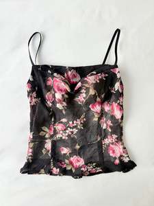 Tops: 00’s Cowl neck floral cami | Size 8