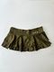 00’s Khaki ruffle micro skirt | Size 8-10