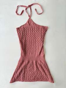 00’s Drop waist mini crochet dress | Size 8