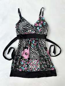 Dress: 00’s Tie floral mini dress | Size small