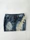 00’s Lace denim mini skirt | Size 10