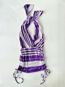 00’s Purple USA halter top | Size medium