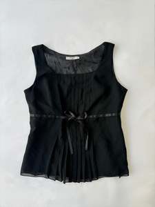 Frontpage: 00’s Pleated ribbon top | Size 12