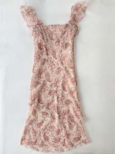 00’s I Spy pink paisley midi dress | Size 8-10
