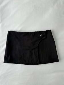 Skirts: 00’s Black office siren mini skirt | Size 8