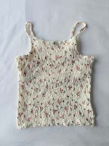 Floral popcorn cami | Size small