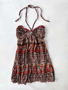 Staff Picks: 00’s Jeine boho halter mini dress | Size small