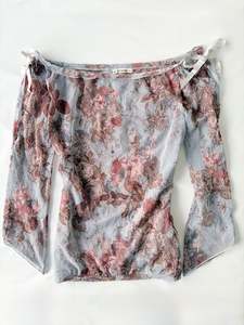 00’s Boat neck fairy flared top | Size medium