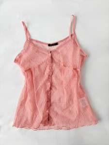 00’s Pink polka dot cami | Size 12