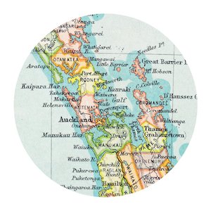 Vintage NZ Map Placemats