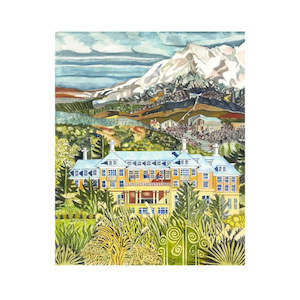 Autumn Winter 2024: Lori Davis Print - Chateau Tongariro Heyday
