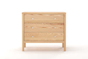Andes 3-Drawer Lowboy - Ash