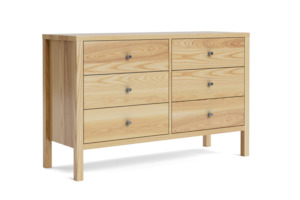 Andes 6-Drawer Lowboy – Ash