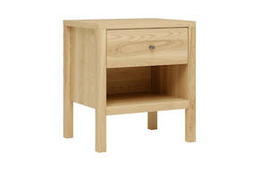Andes 1-Drawer Bedside Table – Ash