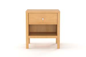 Andes Range: Andes 1-Drawer Bedside Table - Pine