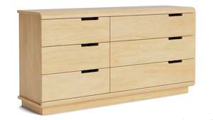 Karamea 6-Drawer Wide Lowboy - Pine