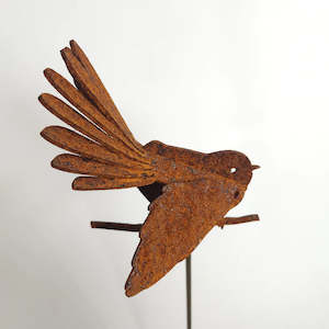 Steel Outdoor Ornaments: Fantail Steel Outdoor Ornament