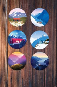 Backcountry Huts Coasters (Set of 6)