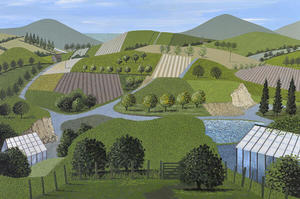 Annual Sale Code 2026annualsale: Peter Hall Print - Rural Patchwork