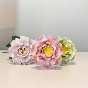100% Handmade Ceramic Peony Flowers | Ceramic Flower | Large Ceramic Flowers