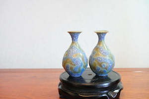 Vases: Cute mini unique bubble glazed vases