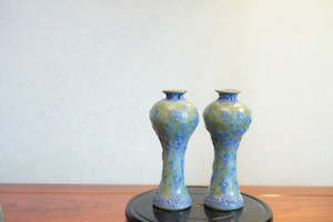 Cute mini unique bubble glazed vases