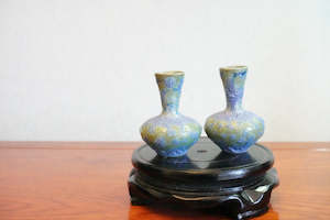 Cute mini unique bubble glazed vases