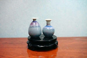 Cute mini unique glazed vases