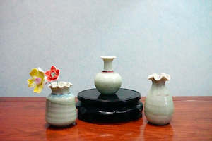 Cute mini unique glazed vases