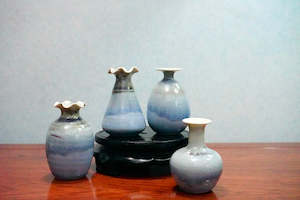Cute mini unique glazed vases