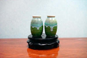 Cute mini unique glazed vases