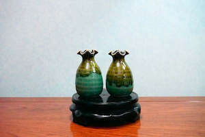 Cute mini unique glazed vases