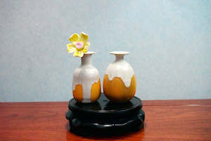 Cute mini unique glazed vases