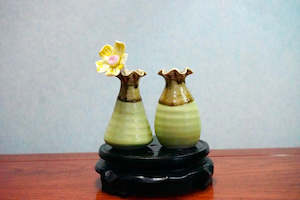 Cute mini unique glazed vases