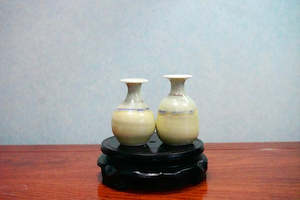 Cute mini unique glazed vases