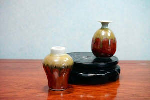 Cute mini unique glazed vases