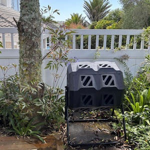 Compost Bin Dual-Chamber Tumbler 160L