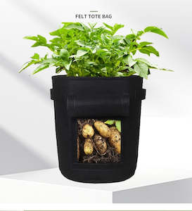 Potato Bag: 43L/ 10 Gallon Black  Potato Bag - 5 Pack