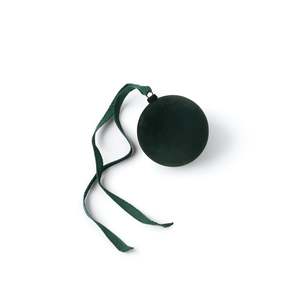 N O R D S T J E R N E: Small Velvet Bauble | Forest Green