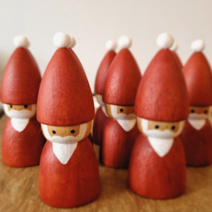 H O M E G R O W N: Wooden Santa