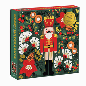 H Y G G E: Christmas Foil Puzzle 500pc | Merry Nutcracker