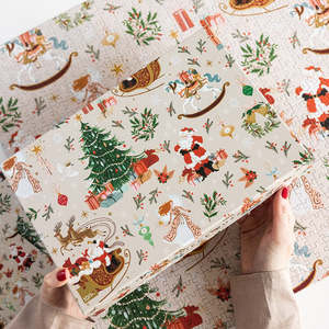 H Y G G E: Bespoke Letterpress Christmas Puzzle 1000pc | Jolly Santa