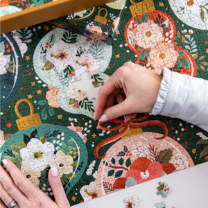 L A S T C H A N C E: Bespoke Letterpress Christmas Puzzle 1000pc | Ornaments