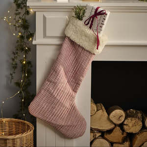 Christmas Stocking | Red/White Stripes