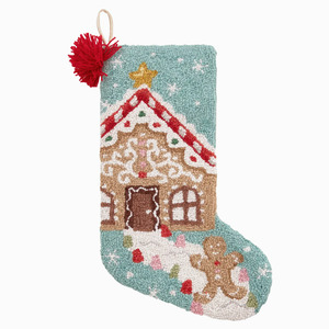 Christmas Stocking | Hook & Loop | Gingerbread House