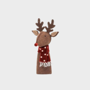 C A N D L E S D E C O R: Felt Standing Reindeer | 18cm